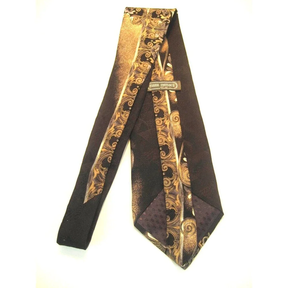 Mark Mathieu 100% Silk  Abstract Design Necktie
